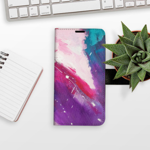 Flip pouzdro iSaprio - Samsung Galaxy A12 / M12 - Abstract Paint 05 - kapsičky na karty