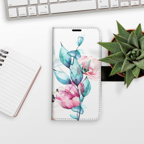 Flip pouzdro iSaprio - Apple iPhone 14 - Beautiful Flower - kapsičky na karty