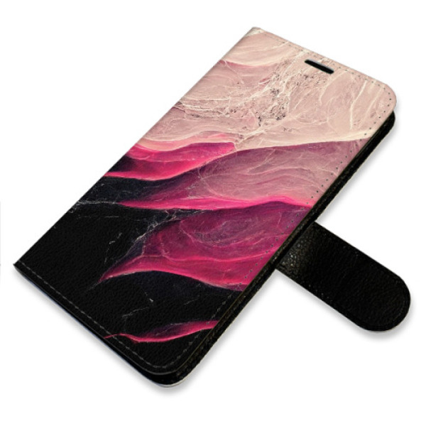 Flip pouzdro iSaprio - Apple iPhone 14 Plus - BlackPink Marble - kapsičky na karty