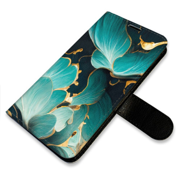 Flip pouzdro iSaprio - Xiaomi Redmi Note 9 Pro / Note 9S - Blue Flowers 02 - kapsičky na karty