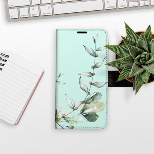 Flip pouzdro iSaprio - Apple iPhone 11 Pro - Blue Flowers - kapsičky na karty