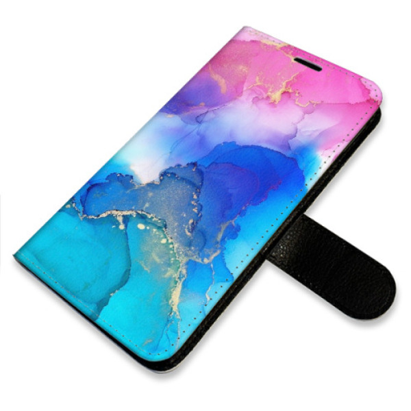 Flip pouzdro iSaprio - Xiaomi Redmi Note 9 Pro / Note 9S - BluePink Paint - kapsičky na karty