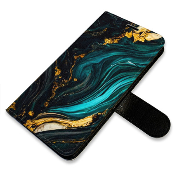 Flip pouzdro iSaprio - Samsung Galaxy A21s - Dark Paint - kapsičky na karty