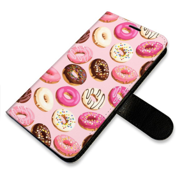 Flip pouzdro iSaprio s kapsičkami na karty - Donuts Pattern 03 pro mobil Xiaomi Redmi 10 /  Redmi 10 2022 - VÝPRODEJ