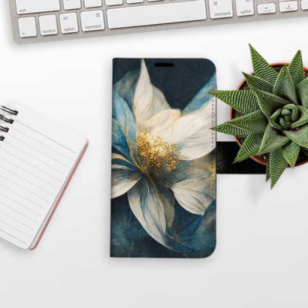 Flip pouzdro iSaprio - Samsung Galaxy S20 - Gold Flowers - kapsičky na karty