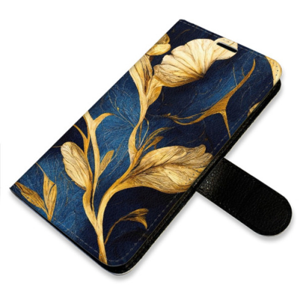 Flip pouzdro iSaprio - Samsung Galaxy A40 - GoldBlue - kapsičky na karty