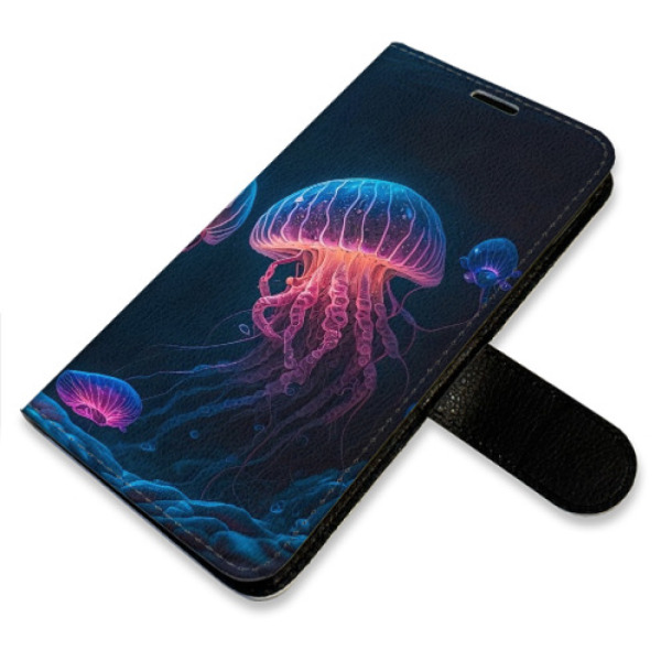 Flip pouzdro iSaprio - Samsung Galaxy A21s - Jellyfish - kapsičky na karty