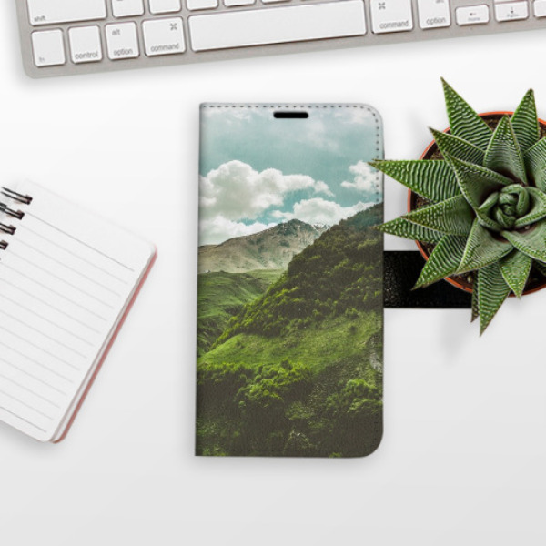 Flip pouzdro iSaprio - Samsung Galaxy A41 - Mountain Valley - kapsičky na karty