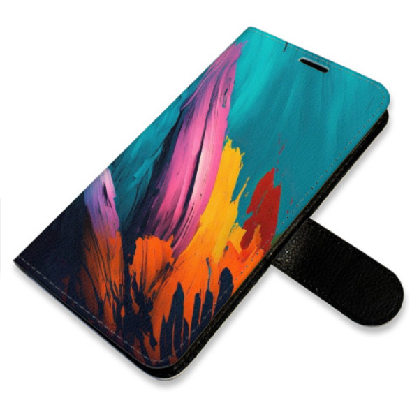 Flip pouzdro iSaprio - Samsung Galaxy S10e - Orange Paint 02 - kapsičky na karty