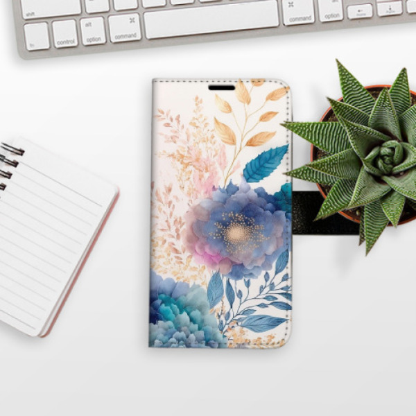 Flip pouzdro iSaprio - Apple iPhone 14 Pro Max - Ornamental Flowers 03 - kapsičky na karty