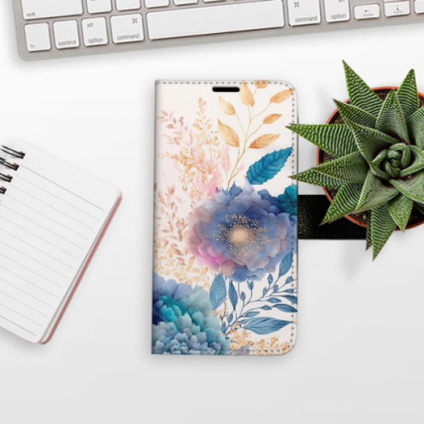 Flip pouzdro iSaprio - Xiaomi Redmi Note 8 Pro - Ornamental Flowers 03 - kapsičky na karty