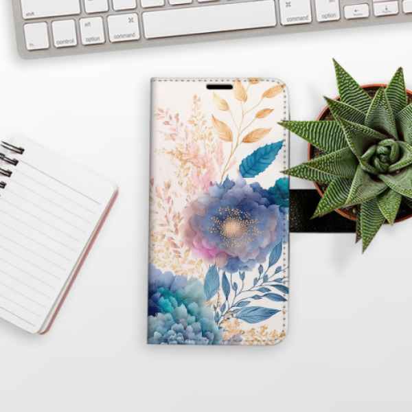 Flip pouzdro iSaprio - Xiaomi Redmi 10 / Redmi 10 2022 - Ornamental Flowers 03 - kapsičky na karty