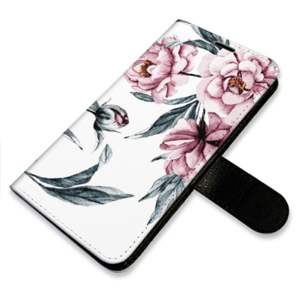 Flip pouzdro iSaprio - Apple iPhone 11 - Pink Flowers - kapsičky na karty