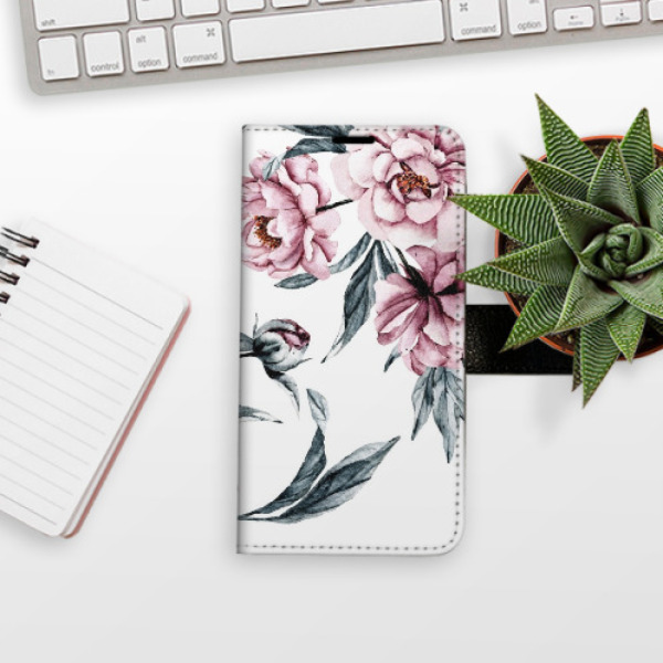 Flip pouzdro iSaprio - Samsung Galaxy A13 / A13 5G - Pink Flowers - kapsičky na karty