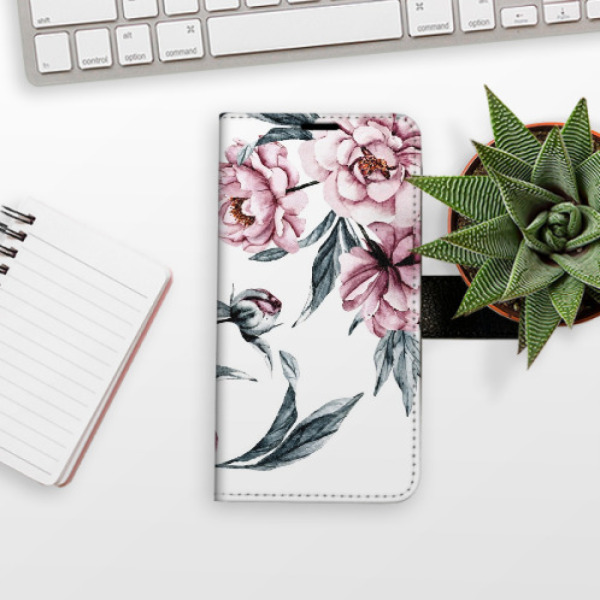Flip pouzdro iSaprio - Samsung Galaxy A32 - Pink Flowers - kapsičky na karty