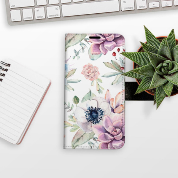 Flip pouzdro iSaprio - Samsung Galaxy A32 5G - Succulents Pattern - kapsičky na karty