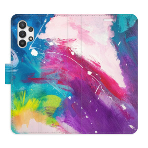 Flip pouzdro iSaprio - Samsung Galaxy A32 - Abstract Paint 05 - kapsičky na karty
