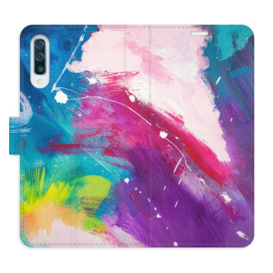 Flip pouzdro iSaprio - Samsung Galaxy A50 - Abstract Paint 05 - kapsičky na karty