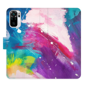 Flip pouzdro iSaprio - Xiaomi Redmi Note 10 / Note 10S - Abstract Paint 05 - kapsičky na karty