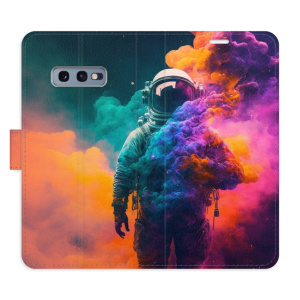 Flip pouzdro iSaprio - Samsung Galaxy S10e - Astronaut in Colours 02 - kapsičky na karty