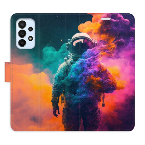 Flip pouzdro iSaprio - Samsung Galaxy A23 / A23 5G - Astronaut in Colours 02 - kapsičky na karty