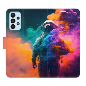 Flip pouzdro iSaprio - Samsung Galaxy A33 5G - Astronaut in Colours 02 - kapsičky na karty