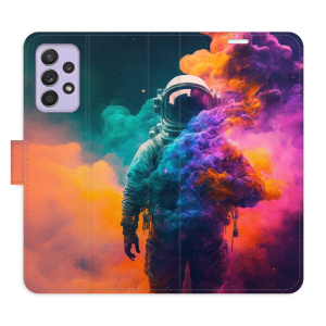 Flip pouzdro iSaprio - Samsung Galaxy A52 5G / A52s 5G - Astronaut in Colours 02 - kapsičky na karty