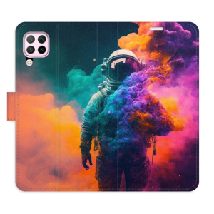 Flip pouzdro iSaprio - Huawei P40 Lite - Astronaut in Colours 02 - kapsičky na karty