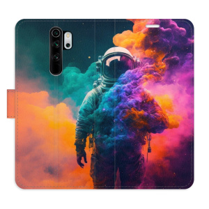 Flip pouzdro iSaprio - Xiaomi Redmi Note 8 Pro - Astronaut in Colours 02 - kapsičky na karty