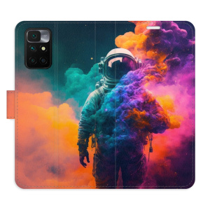 Flip pouzdro iSaprio - Xiaomi Redmi 10 /  Redmi 10 2022 - Astronaut in Colours 02 - kapsičky na karty