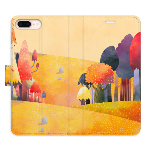 Flip pouzdro iSaprio - Apple iPhone 7 Plus / 8 Plus - Autumn Forest - kapsičky na karty