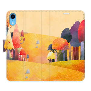Flip pouzdro iSaprio - Apple iPhone XR - Autumn Forest - kapsičky na karty