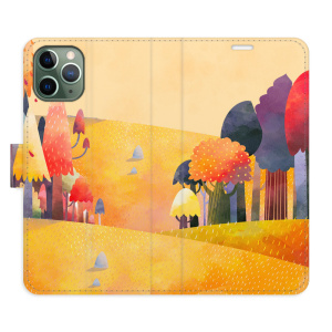 Flip pouzdro iSaprio - Apple iPhone 11 Pro - Autumn Forest - kapsičky na karty
