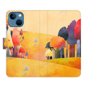 Flip pouzdro iSaprio - Apple iPhone 13 mini - Autumn Forest - kapsičky na karty