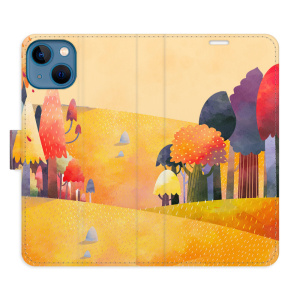 Flip pouzdro iSaprio - Apple iPhone 13 - Autumn Forest - kapsičky na karty