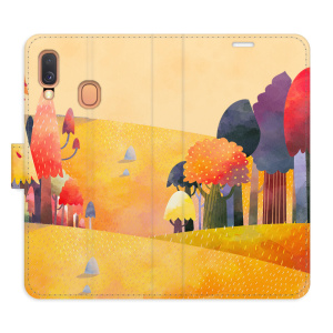 Flip pouzdro iSaprio - Samsung Galaxy A40 - Autumn Forest - kapsičky na karty
