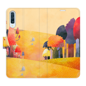Flip pouzdro iSaprio - Samsung Galaxy A50 - Autumn Forest - kapsičky na karty