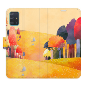 Flip pouzdro iSaprio - Samsung Galaxy A51 - Autumn Forest - kapsičky na karty