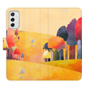 Flip pouzdro iSaprio - Samsung Galaxy M52 5G - Autumn Forest - kapsičky na karty