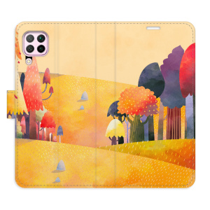 Flip pouzdro iSaprio - Huawei P40 Lite - Autumn Forest - kapsičky na karty