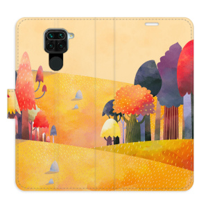 Flip pouzdro iSaprio - Xiaomi Redmi Note 9 - Autumn Forest - kapsičky na karty