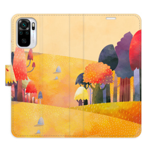 Flip pouzdro iSaprio - Xiaomi Redmi Note 10 / Note 10S - Autumn Forest - kapsičky na karty
