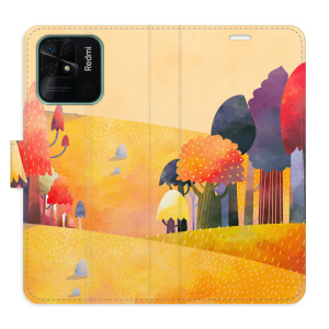 Flip pouzdro iSaprio - Xiaomi Redmi 10C - Autumn Forest - kapsičky na karty