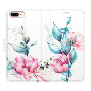 Flip pouzdro iSaprio - Apple iPhone 7 Plus / 8 Plus - Beautiful Flower - kapsičky na karty