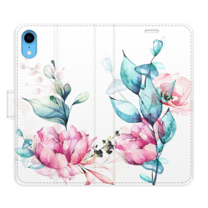Flip pouzdro iSaprio - Apple iPhone XR - Beautiful Flower - kapsičky na karty