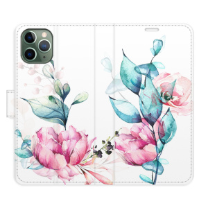 Flip pouzdro iSaprio - Apple iPhone 11 Pro - Beautiful Flower - kapsičky na karty