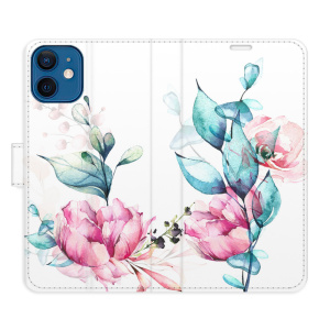 Flip pouzdro iSaprio - Apple iPhone 12 mini - Beautiful Flower - kapsičky na karty