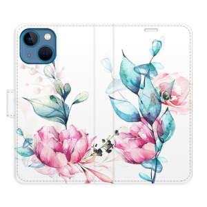 Flip pouzdro iSaprio - Apple iPhone 13 mini - Beautiful Flower - kapsičky na karty