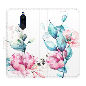 Flip pouzdro iSaprio - Xiaomi Redmi 8 - Beautiful Flower - kapsičky na karty