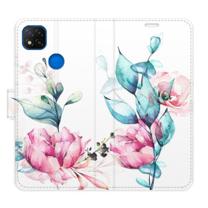 Flip pouzdro iSaprio - Xiaomi Redmi 9C - Beautiful Flower - kapsičky na karty